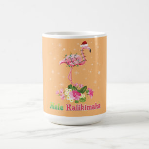 Mele Kalikimaka Flamingo Santa Christmas Merry Kaffeetasse