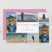 Mele Kalikimaka Foto Collage Card für Weihnachten (Vorne/Hinten)