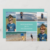 Mele Kalikimaka Foto Collage Card für Weihnachten (Vorne/Hinten)