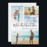 Mele Kalikimaka Foto Collage Feiertagskarte<br><div class="desc">Einfache hawaiianische Weihnachtskarte mit einer 4-Foto-Collage Ihrer wunderbaren Familie,  dem Sprichwort "mele kalikimaka",  zwei Seesternzeichnungen,  Ihrem Familiennamen und dem Jahr.</div>