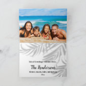 Mele Kalikimaka Foto Hawaiianische Weihnachtsgrüße Feiertagskarte (Innenseite)