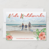 Mele Kalikimaka-Foto | Weihnachtskarte Feiertagskarte (Vorderseite)