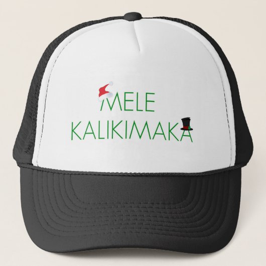 MELE KALIKIMAKA "FROHE WEIHNACHTEN" AUF TRUCKERKAPPE (Vorderseite)