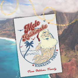 Mele Kalikimaka Frohe Weihnachts-Flat-Weihnachtska Feiertagskarte