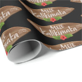 Mele Kalikimaka - Frohe Weihnachts-Surfboard Hawai Geschenkpapier (Rolleneckpunkt)