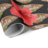 Mele Kalikimaka - Frohe Weihnachtsfeier Hibiskus H Geschenkpapier (Rolleneckpunkt)