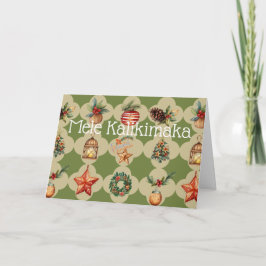 Mele Kalikimaka Frory Christmas Hawaiian Feiertagskarte