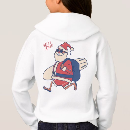Mele Kalikimaka - Funny Santa Hawaiian Christmas Hoodie (Rückseite)