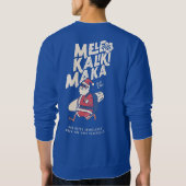 Mele Kalikimaka - Funny Santa Hawaiian Christmas S Sweatshirt (Rückseite)