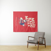 Mele Kalikimaka - Funny Santa Hawaiian Christmas T Wandteppich (Beispiel (Horizontal))