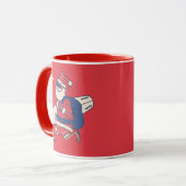 Mele Kalikimaka - Funny Santa Hawaiian Christmas Tasse (Vorderseite Links)