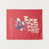 Mele Kalikimaka - Funny Santa Hawaiian Christmas Wandteppich (Vorderseite (Horizontal))