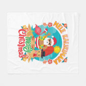 Mele Kalikimaka für ein helles hawaiianisches Weih Fleecedecke (Vorderseite (Horizontal))