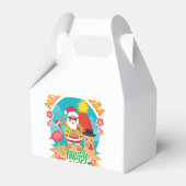 Mele Kalikimaka für ein helles hawaiianisches Weih Geschenkschachtel (Rückseite)