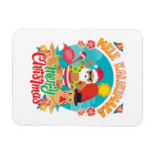 Mele Kalikimaka für ein helles hawaiianisches Weih Magnet (Horizontal)