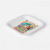 Mele Kalikimaka für ein helles hawaiianisches Weih Pappteller (Gewinkelt)