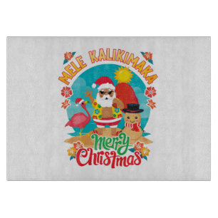 Mele Kalikimaka für ein strahlendes hawaiianisches Schneidebrett