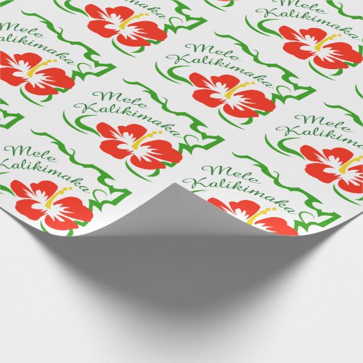 Mele Kalikimaka Geschenkpapier (Ecke)