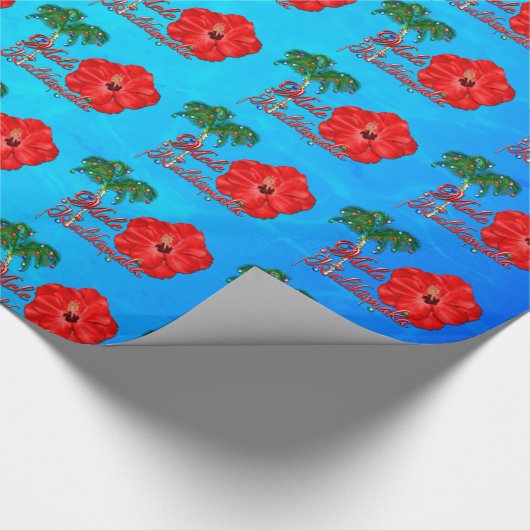Mele Kalikimaka Geschenkpapier (Ecke)