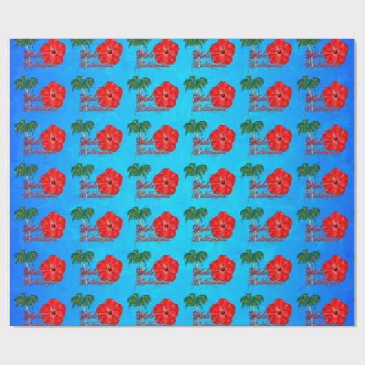 Mele Kalikimaka Geschenkpapier (Flach)