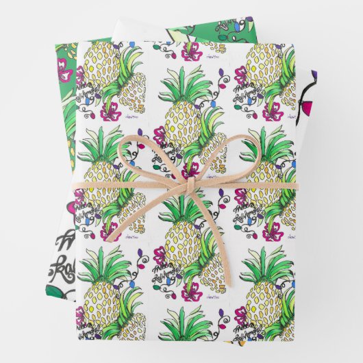 Mele Kalikimaka Geschenkpapier Set (Beispiel)