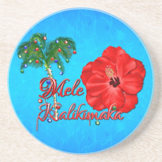 Mele Kalikimaka Getränkeuntersetzer (Vorne)