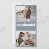 Mele Kalikimaka Glow 2 Foto Collage Weihnachten (Vorderseite)