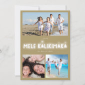 Mele Kalikimaka Glow 3 Foto Collage Weihnachten (Vorderseite)