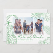 Mele Kalikimaka Green 3 Foto Weihnachten (Vorderseite)