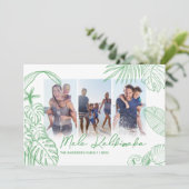 Mele Kalikimaka Green 3 Foto Weihnachten (Stehend Vorderseite)