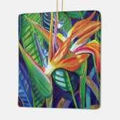 Mele Kalikimaka Hawaii Bird of Paradise Weihnachte Keramikornament (Links)