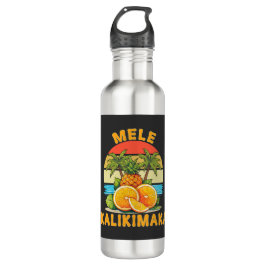 Mele Kalikimaka Hawaii Frohe Weihnachten Edelstahlflasche