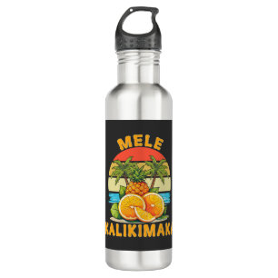 Mele Kalikimaka Hawaii Frohe Weihnachten Edelstahlflasche