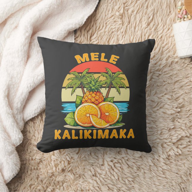 Mele Kalikimaka Hawaii Frohe Weihnachten Kissen (Decke)