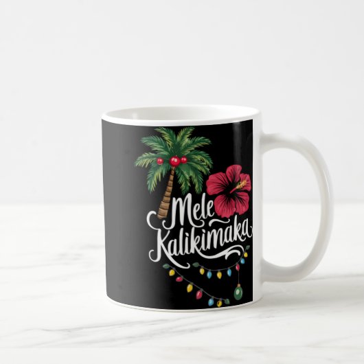 Mele Kalikimaka Hawaii Santa Hawaiian Merry Christ Kaffeetasse (Rechts)