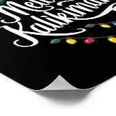 Mele Kalikimaka Hawaii Santa Hawaiian Merry Christ Poster (Ecke)