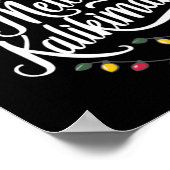 Mele Kalikimaka Hawaii Santa Hawaiian Merry Christ Poster (Ecke)