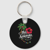 Mele Kalikimaka Hawaii Santa Hawaiian Merry Christ Schlüsselanhänger (Vorderseite)