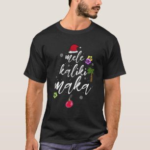 Mele Kalikimaka Hawaii Xmas Pajama Palm T T-Shirt