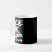Mele Kalikimaka Hawaiian Christmas Hawaii Surfing Kaffeetasse (Vorderseite Links)