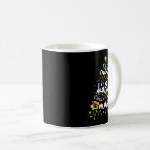 Mele Kalikimaka Hawaiian Christmas Hawaii Tropical Kaffeetasse (VorderseiteRechts)