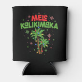 Mele Kalikimaka Hawaiian Christmas Palm Tree Light Dosenkühler (Vorderseite)