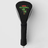 Mele Kalikimaka Hawaiian Christmas Palm Tree Light Golf Headcover (Vorderseite)