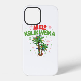 Mele Kalikimaka Hawaiian Christmas Palm Tree Light iPhone 12 Hülle