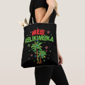 Mele Kalikimaka Hawaiian Christmas Palm Tree Light Tasche (Von Nahem)