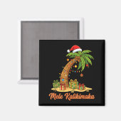 Mele Kalikimaka Hawaiian Christmas Palm Trees Magnet (Vorderseite/Rückseite)