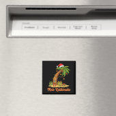 Mele Kalikimaka Hawaiian Christmas Palm Trees Magnet (In Situ (Geschirrspüler))