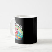 Mele Kalikimaka Hawaiian Christmas Santa Surfing B Kaffeetasse (Vorderseite Links)