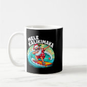 Mele Kalikimaka Hawaiian Christmas Santa Surfing B Kaffeetasse (Links)