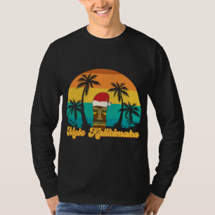 Mele Kalikimaka Hawaiian Christmas Tiki Weihnachts T-Shirt